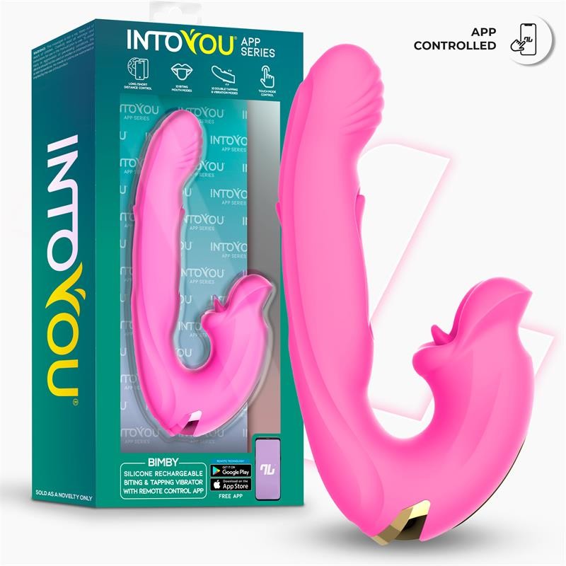Bimby Vibrador con Mordisqueo y Lengua App - Intoyou App Series - Vibradores (2)