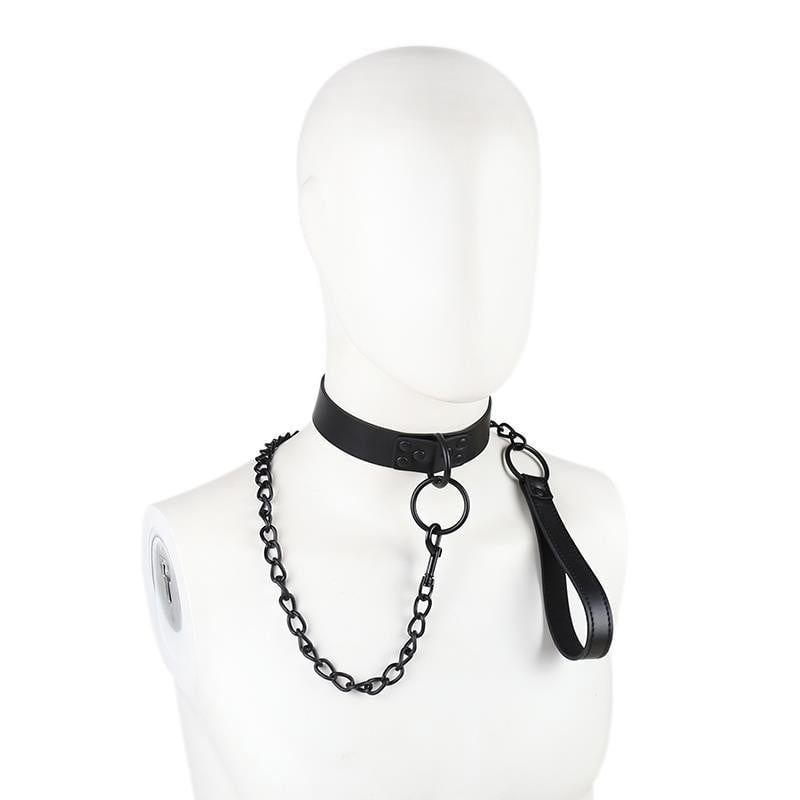 Collar con Correa Negro Fetish 1