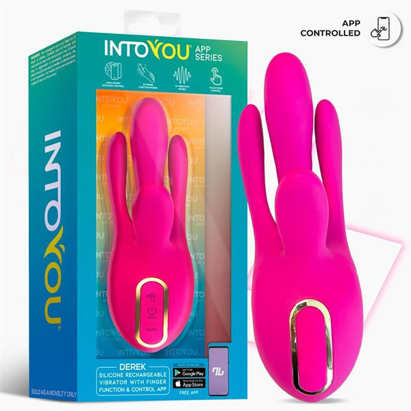 Derek Vibrador con Movimiento Finger - Intoyou App Series - Vibradores