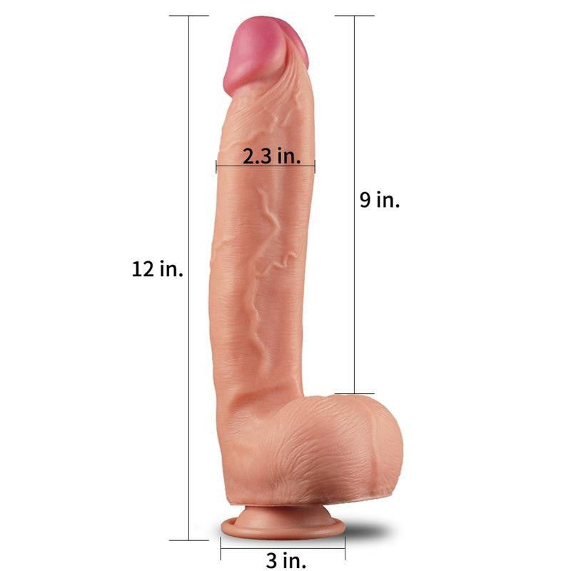 Dildo King 30 cm Natural - Lovetoy - Dildos o Consoladores (6)