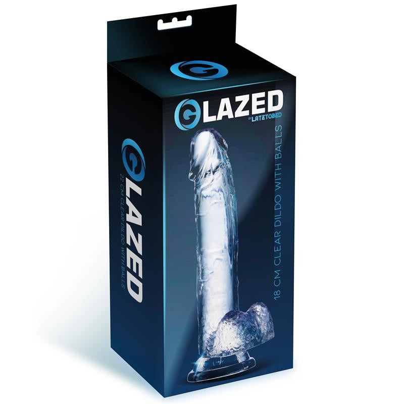 Dildo  Realístico Cristalino 18 cm - Glazed - Dildos o Consoladores (3)