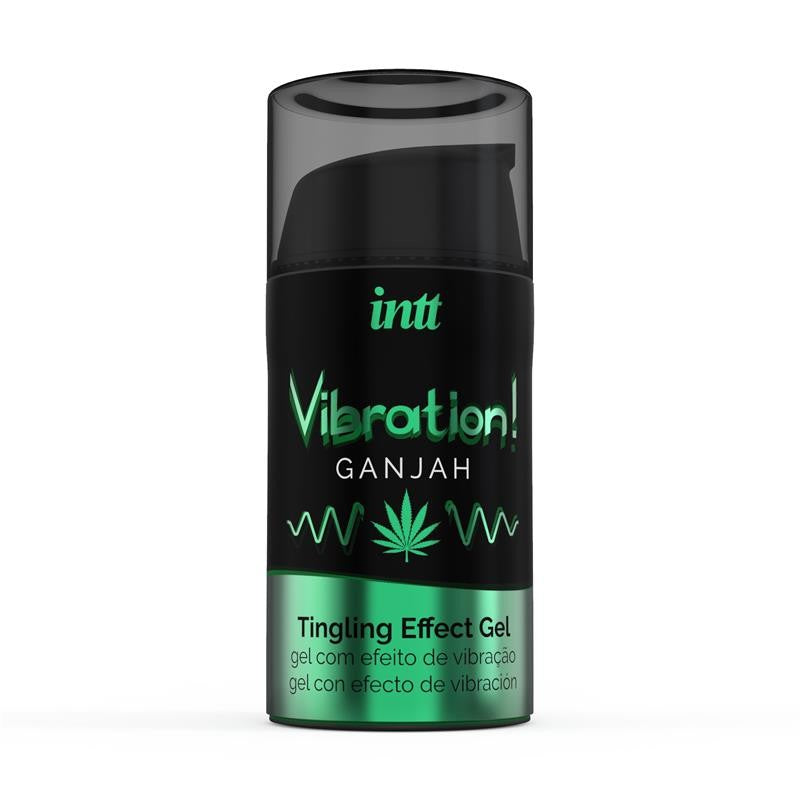 Gel vibrador efecto calor cannabis 15ml - Intt - Estimulantes sexuales (2)