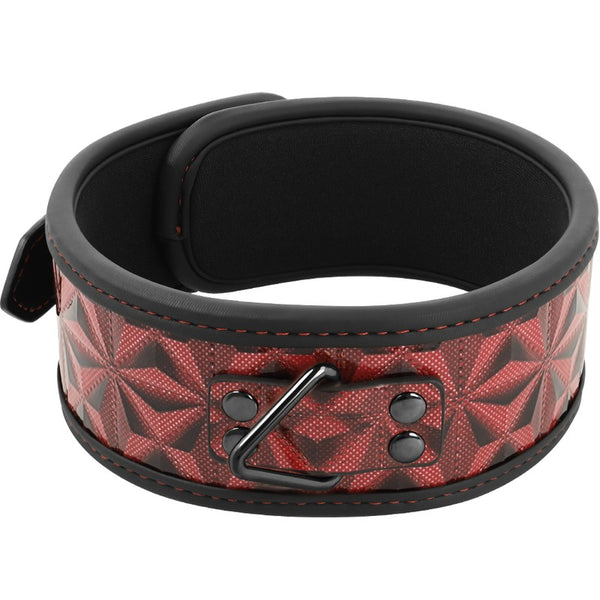 BegMe Collar rojo cuero vegano