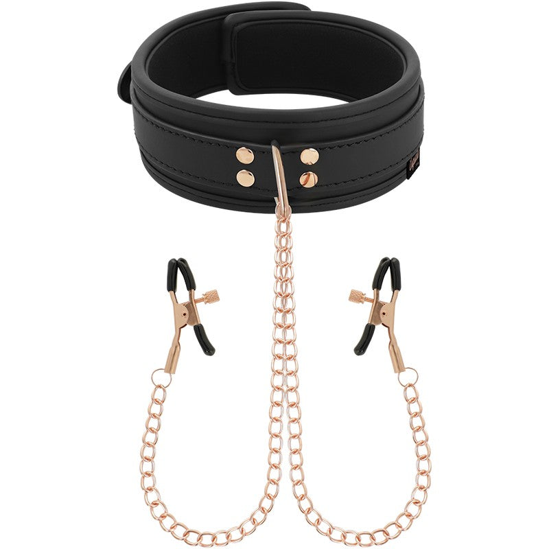 Collar Con Pinzas Para Pezones - Coquette - Kits para BDSM