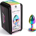 Plug Anal Multicolor con Joya Talla S - Secret Play - Plugs anales (2)