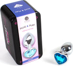 Plug anal con joya corazón S azul - Secret Play - Plugs anales (3)