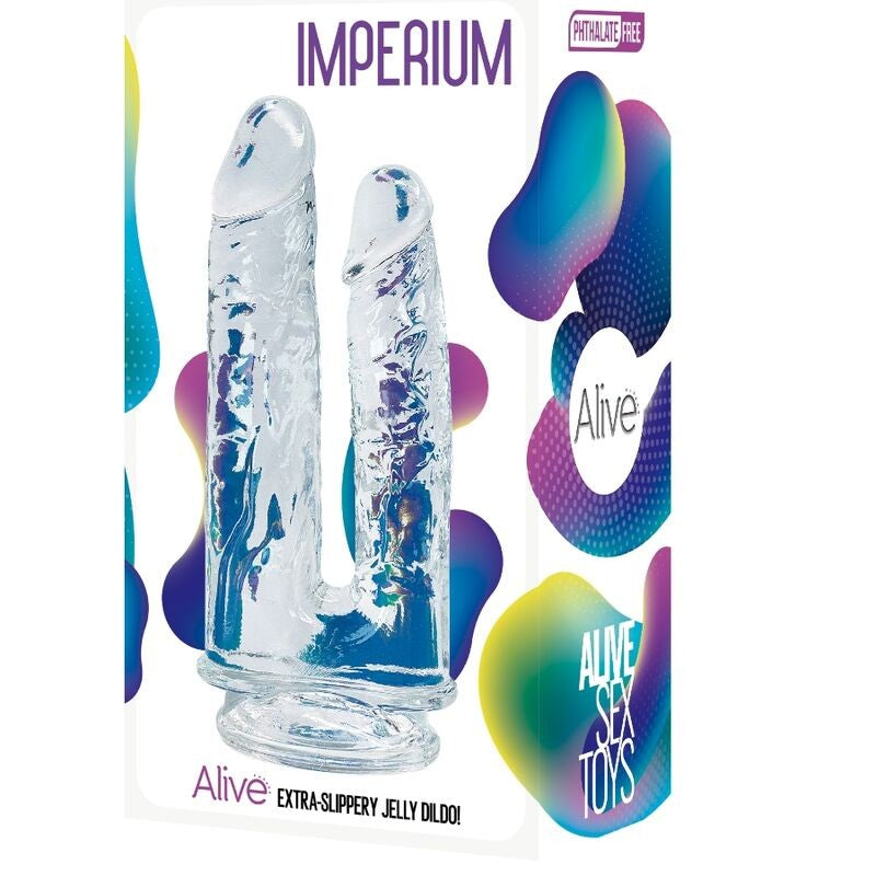 Pene doble transparente Imperium - Alive - Dildos o Consoladores (2)