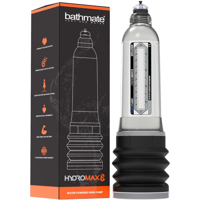 Hydromax 8 Transparente - Bathmate - Bombas de succión