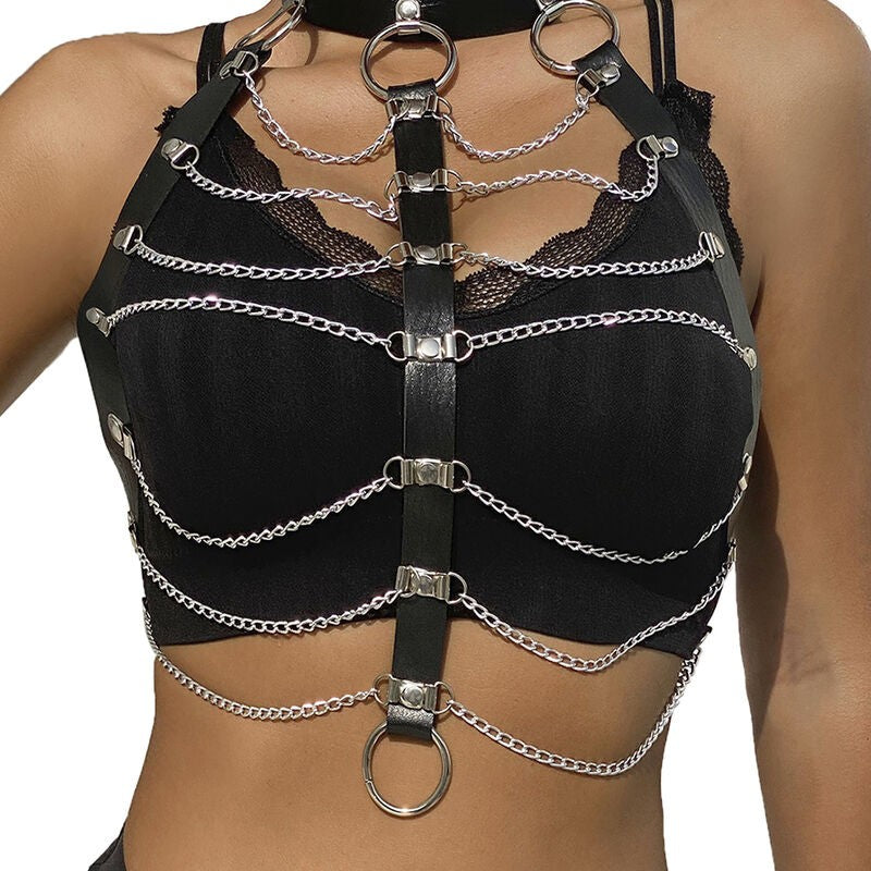 Arnés de Pecho con Cadenas Talla Única - Subblime - Lencería erotica (2)