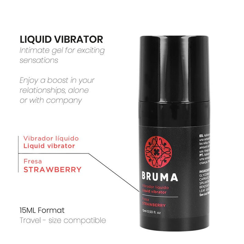 Gel vibrador Líquido Fresa - Bruma - Estimulantes sexuales (4)
