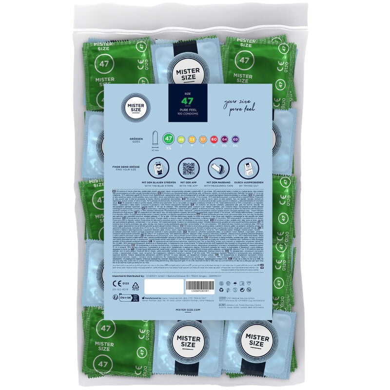 Mister Size Talla XS 47mm 100 uds - Mister Size - Comprar preservativos o condones (2)