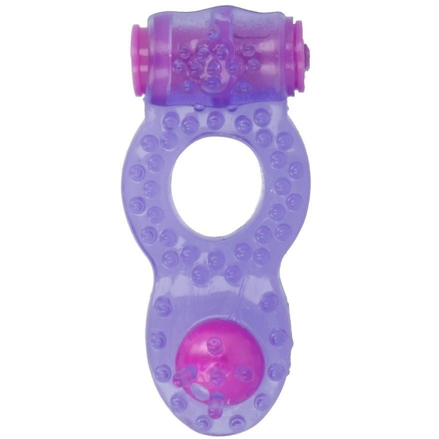 Casual Ring Double Pleasure anillo lila - DA - Anillo vibrador para el pene (con y sin vibración) (3)