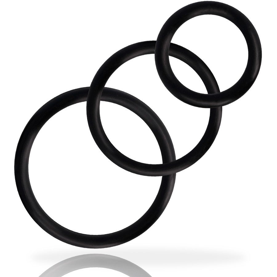 Set de anillas Addicted - Addicted Toys - Anillo vibrador para el pene (con y sin vibración)
