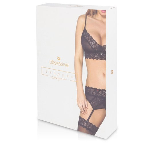 Sen 010 Set dos piezas L/XL - Obsessive - Lencería erotica (2)