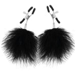 Pinzas para pezones con plumas - Darkness - Kits para BDSM