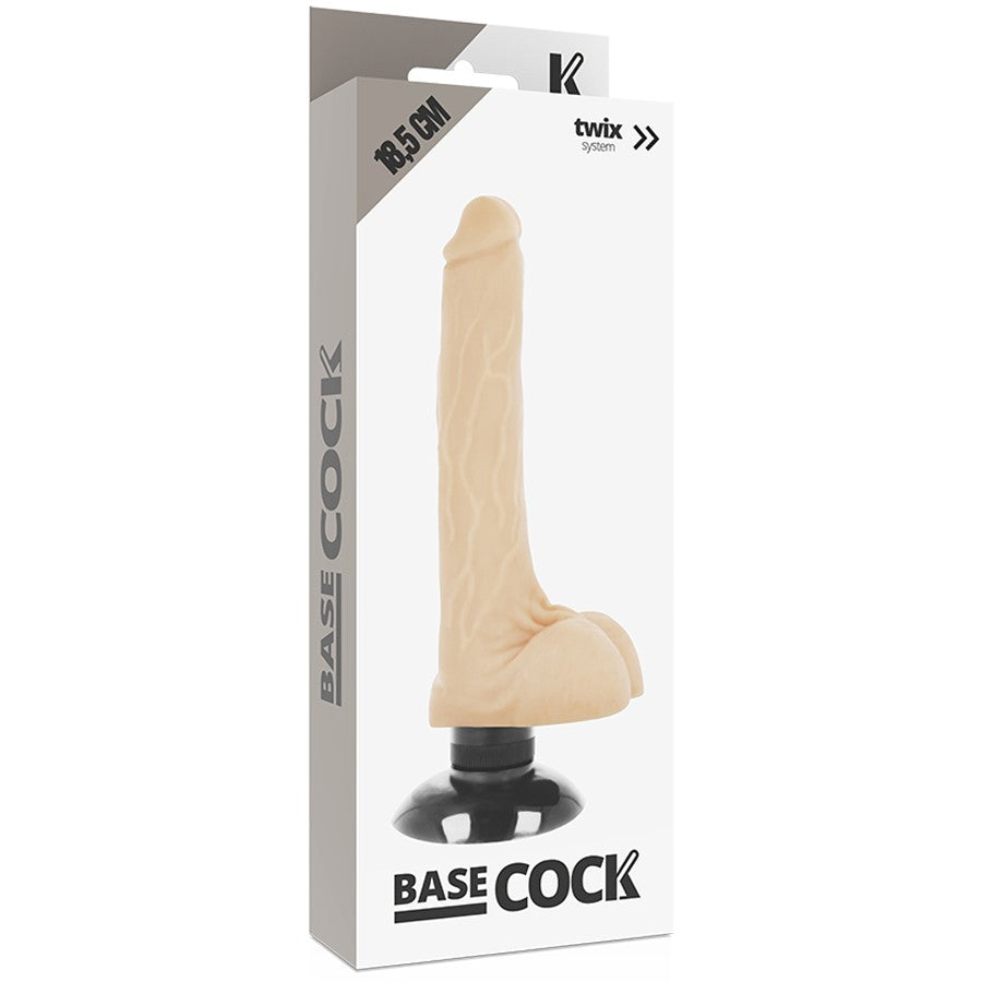 Vibrador 2-1 natural 18.5 cm 1