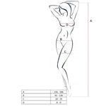 Bodystocking BS057 blanco TALLA UNICA - Passion Woman - Lencería erotica (2)