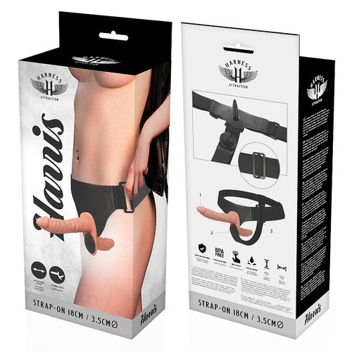 Arnés Harris doble penetración 18 cm - HarnessAttraction - Arneses con pene o dildo Strap-On (3)