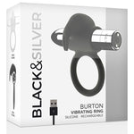 Silver Burton - Black Silver - Anillo vibrador para el pene (con y sin vibración) (2)