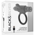 Black Cameron - Black Silver - Anillo vibrador para el pene (con y sin vibración) (2)