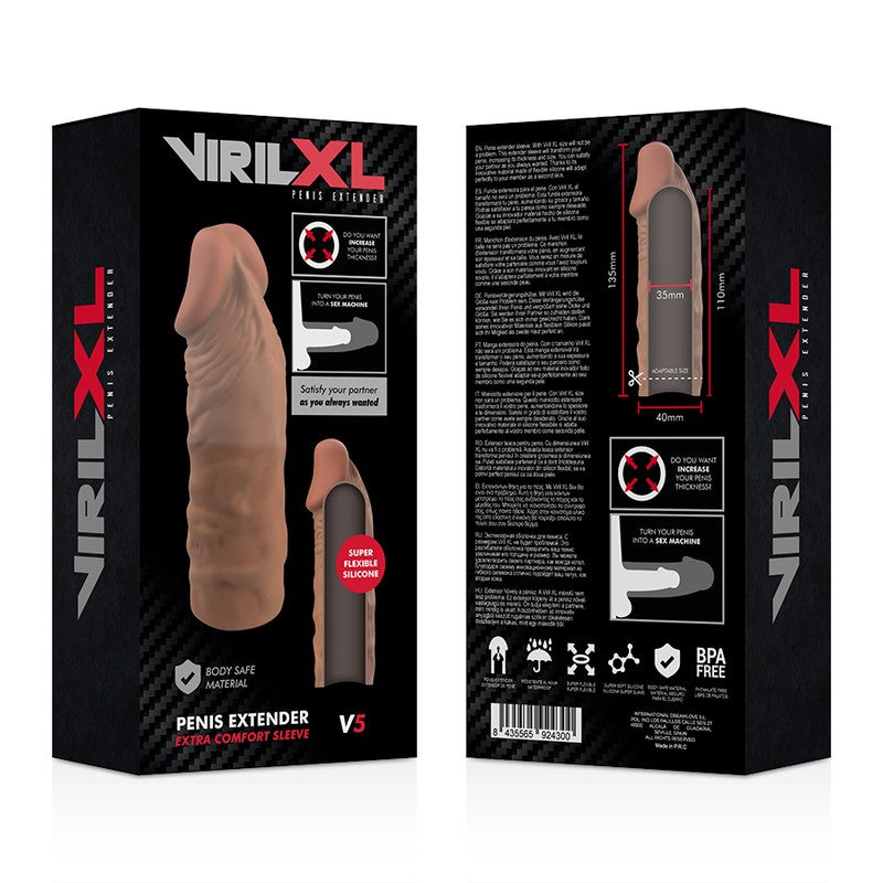 Funda de pene V5 marrón - VirilXL - Fundas para el pene (5)