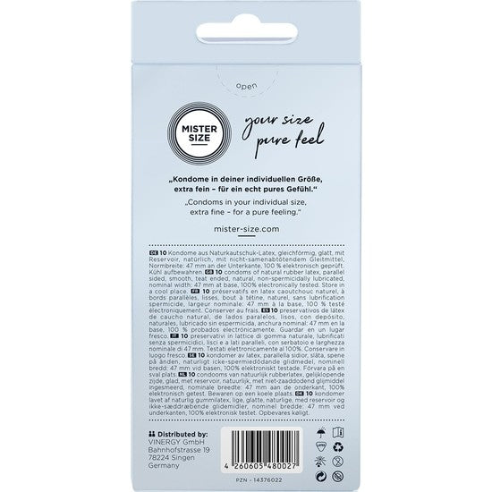 Mister Size Talla 47 Caja 10 uds extrafino