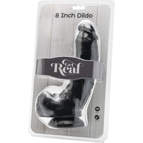 Consolador con testiculos 20,5 cm negro - Toyjoy - Dildos o Consoladores (2)