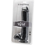 Consolador con testículos 28 cm negro - Toyjoy - Dildos o Consoladores (2)