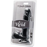 Consolador negro con testículos 18 cm - Toyjoy - Dildos o Consoladores (2)