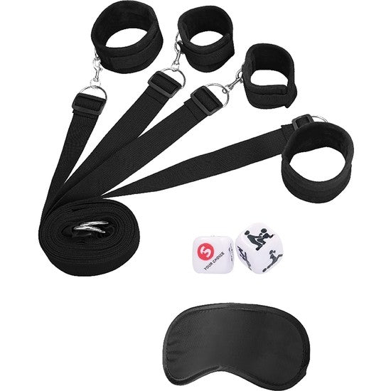 Kit de restricciones para cama sin cabezal - Shots - Kits para BDSM (2)