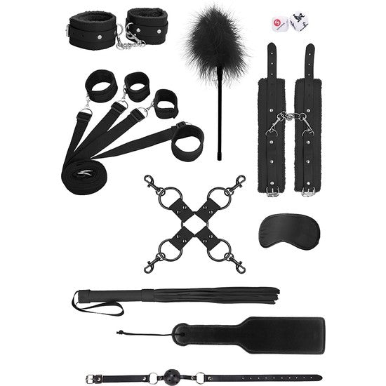 Kit Bondage Supreme Negro - Ouch - Kits para BDSM