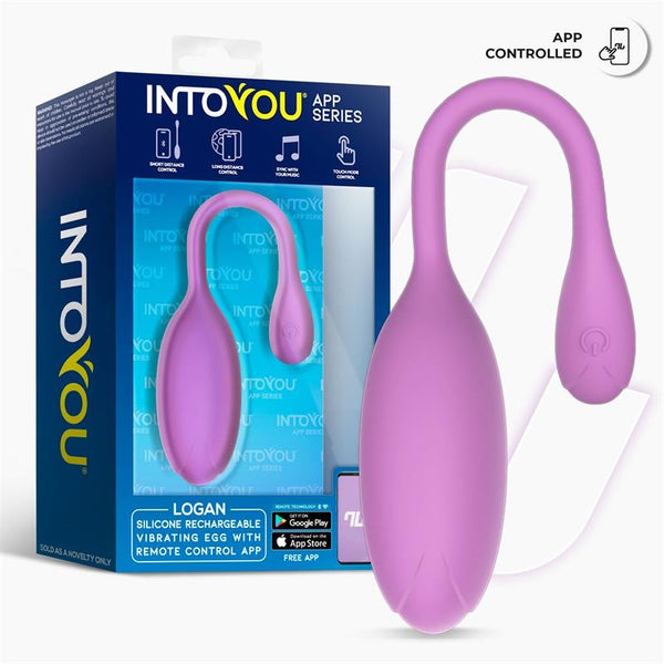 Logan Huevo Vibrador con APP Diseño Lila