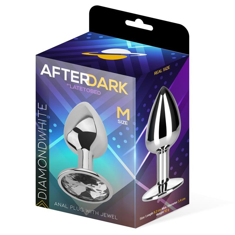 Plug Diamante blanco M - AfterDark - Plugs anales (3)