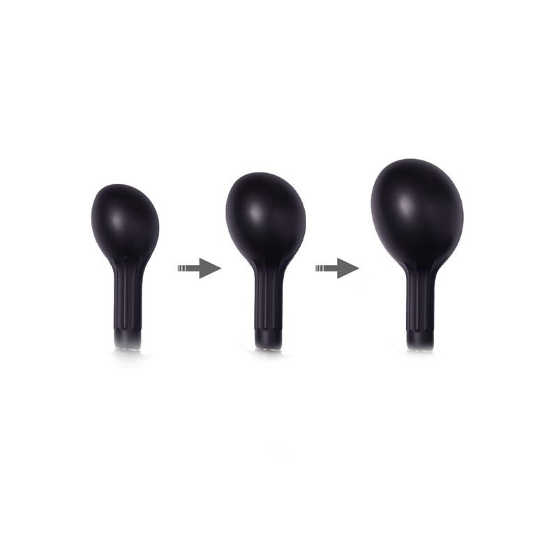 Plug Anal Inflable con Bomba Negro - Bondage Play - Plugs anales (2)