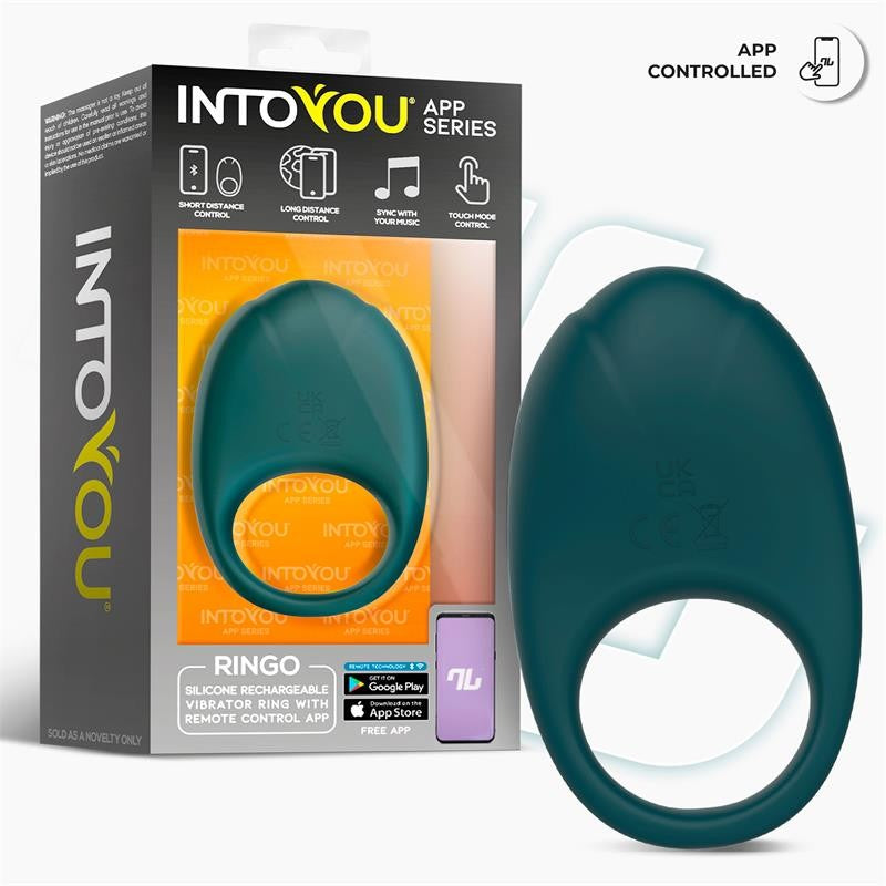 Anillo Vibrador Ringo con APP - Intoyou App Series - Anillo vibrador para el pene (con y sin vibración) (5)