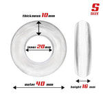 Set 3 Anillos para el Pene Flexibles Transparentes - Beast Rings - Anillo vibrador para el pene (con y sin vibración) (2)