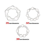 Set 3 Anillos para el Pene Transparente - Beast Rings - Anillo vibrador para el pene (con y sin vibración) (2)