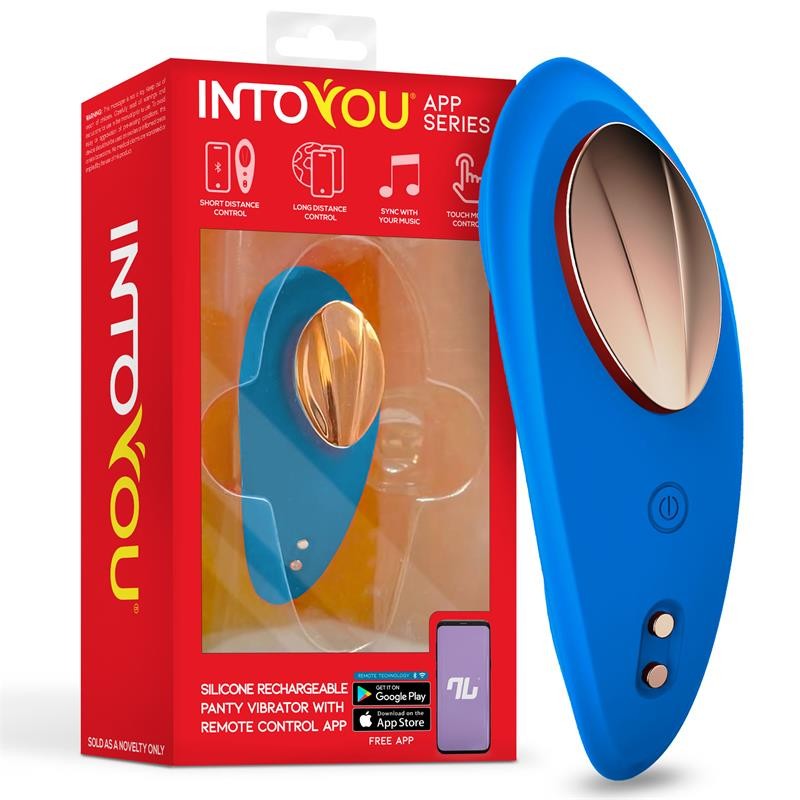 Vibrador de Braguita con APP Azul - Intoyou App Series - Vibradores para braguita a control remoto (4)