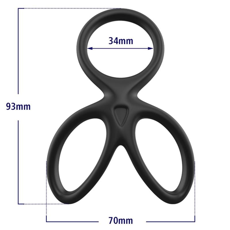 Silicone Ball Spreader - Beast Rings - Anillo vibrador para el pene (con y sin vibración) (3)