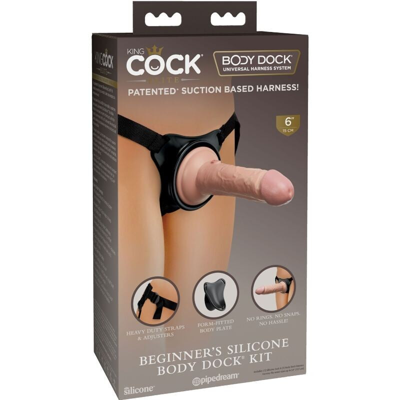 Arnés KC Elite Con Dildo 15 cm - KingCock - Arneses con pene o dildo Strap-On (10)