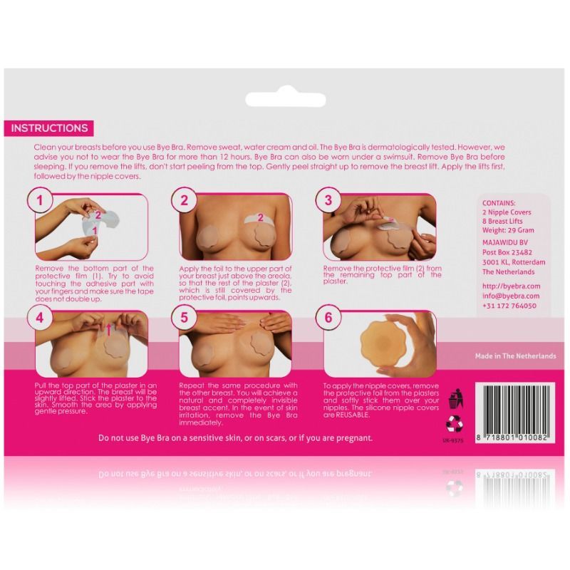 Realzador + cubrepezones Copa A-C - Bye Bra - Accesorios para el Pecho (4)