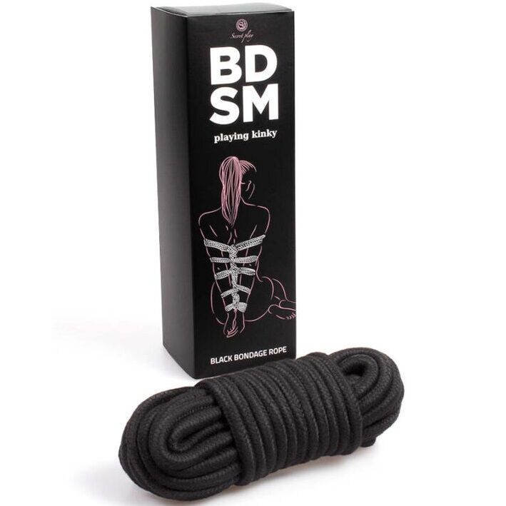 Cuerda bondage negra 10m - Secret Play - Esposas para BDSM (3)