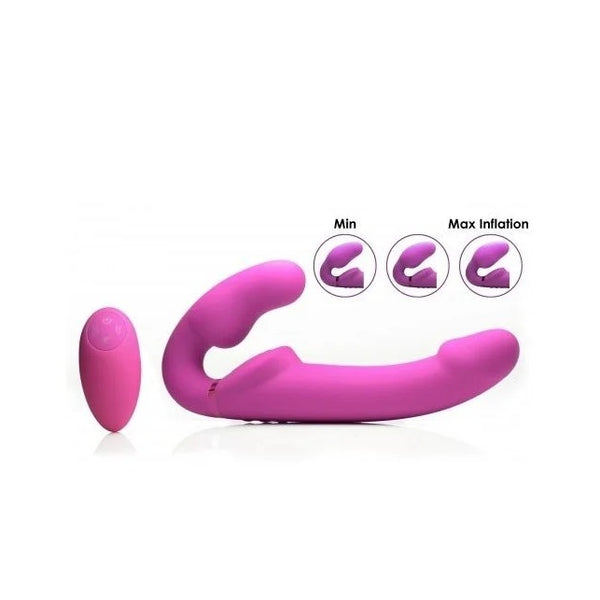 Evoke Vibrador Inflable ergonomico fit - XR Brands - Arneses con pene o dildo Strap-On