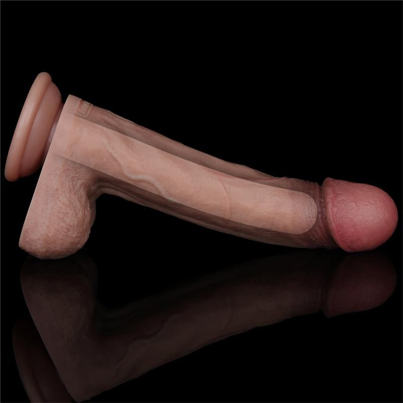 Dildo Realista Dual Layer 22.5 cm - Lovetoy - Dildos o Consoladores (8)