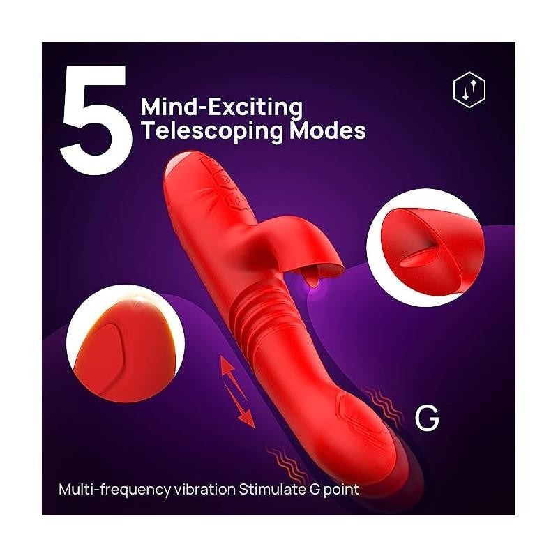Vibrador Velvet con Thrusting y Pulsación 11