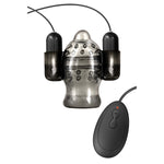 Masturbador Pene con Doble Vibración - CM - Masturbadores masculinos