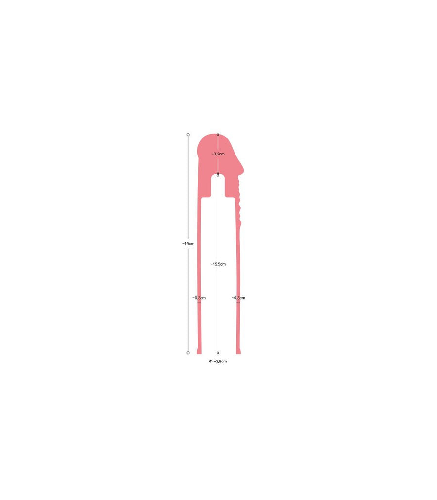 Funda Pene Realística S1 Flesh - Virgite - Fundas para el pene (3)