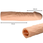 Funda ultra realistica +3.8 cm - XR Brands - Fundas para el pene (2)