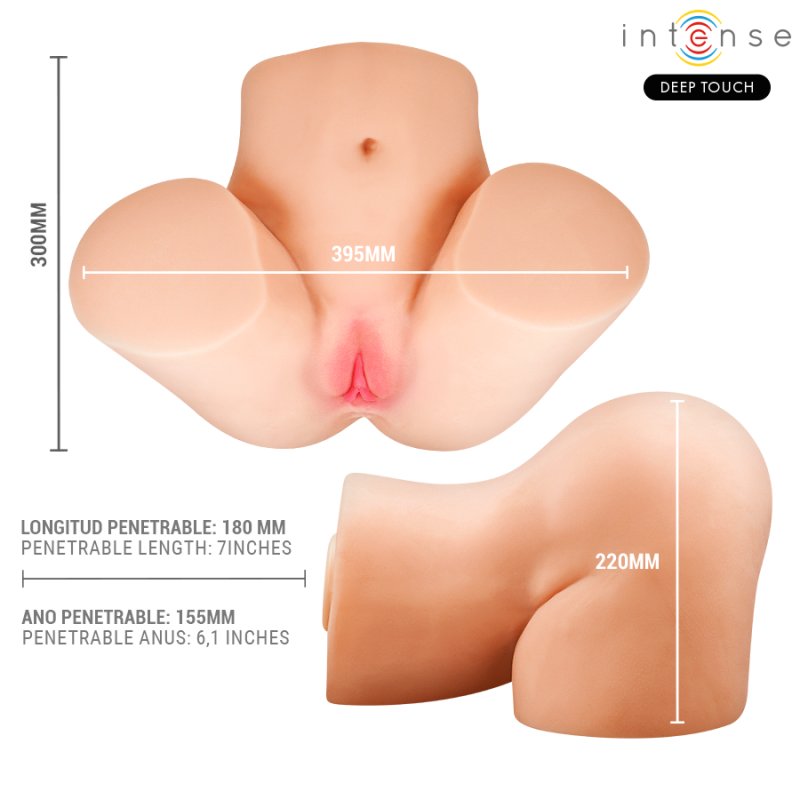Deep Touch Julia Torso femenino co Vibración y Voz 9 kg - Intense - Masturbadores masculinos (5)