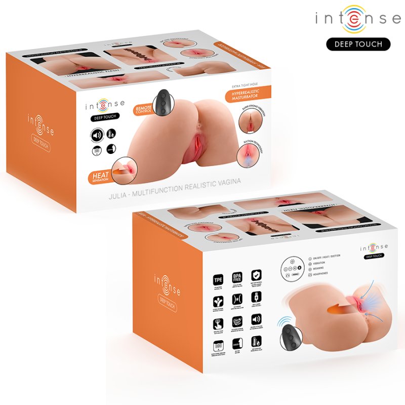 Deep Touch Julia Torso femenino co Vibración y Voz 9 kg - Intense - Masturbadores masculinos (9)